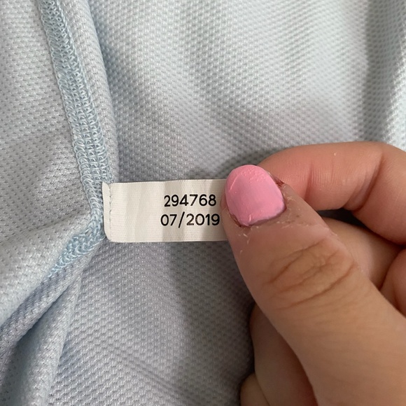 OUTDOOR VOICES Women's Mini Mesh Tank Top in Baby Blue Size XS - Picture 5 of 5